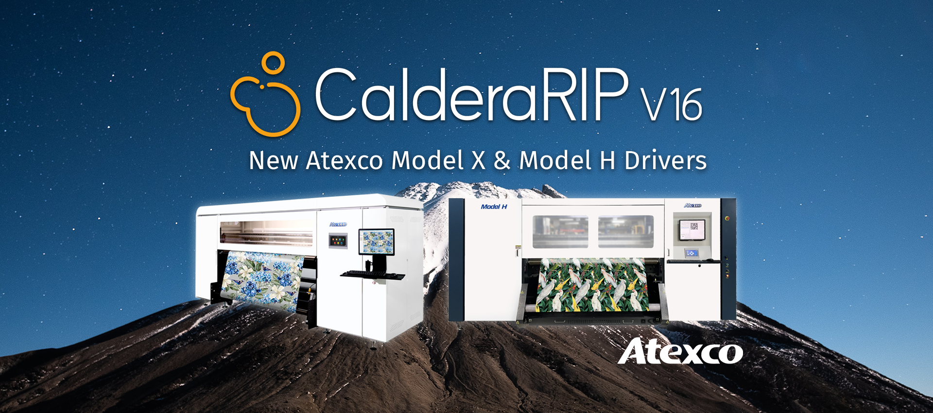 CalderaRIP es compatible con los modelos X y H de Atexco