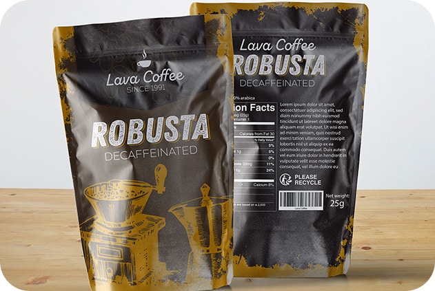 Print packaging with Caldera