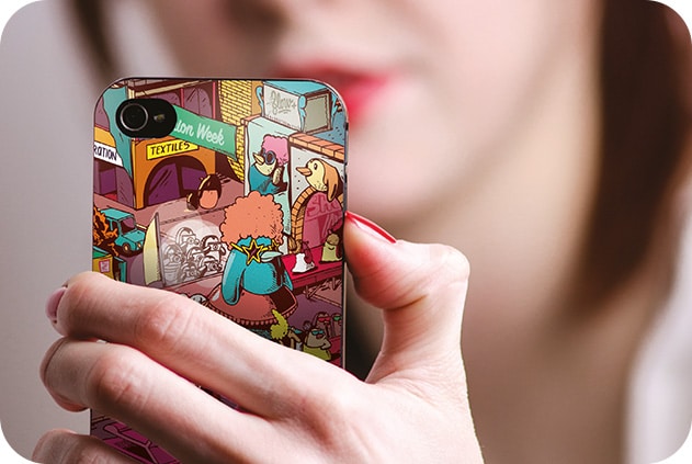 Print on smartphone cases with Caldera