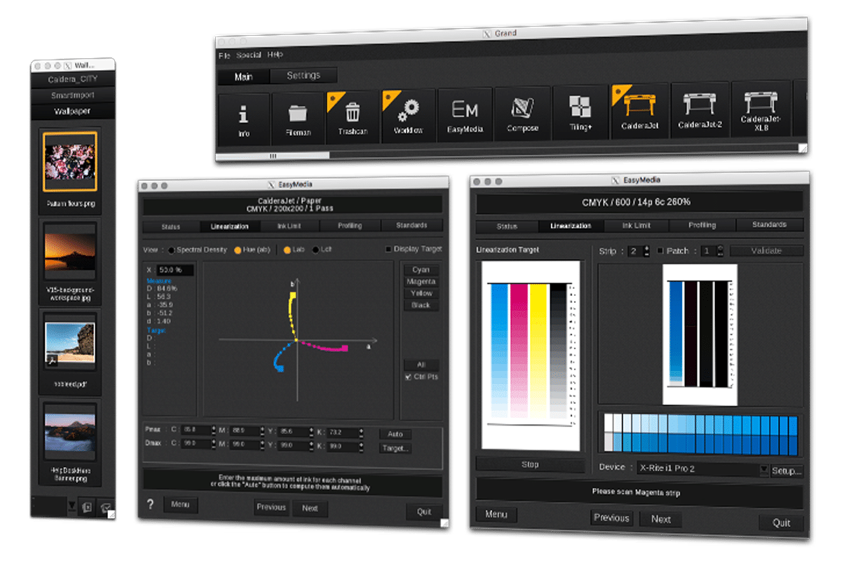 EasyMedia is the color management module in CalderaRIP