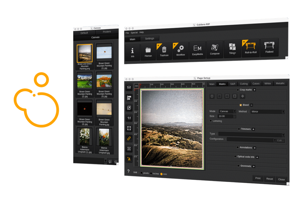CalderaRIP is the best RIP software to drive your production and manage your colors