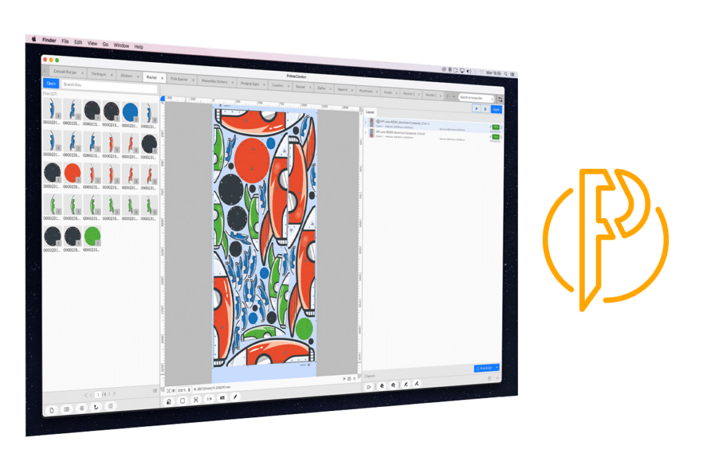 Caldera PrimeCenter is a prepress software to prepare print and cut files