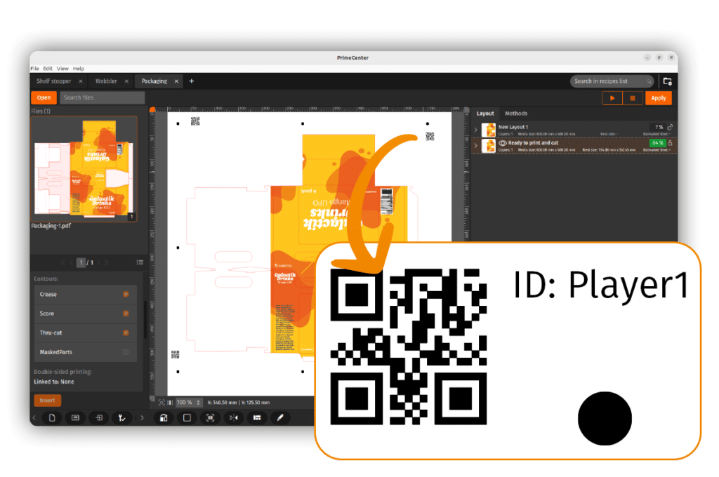 Add annotations to your print and cut files with Caldera PrimeCenter
