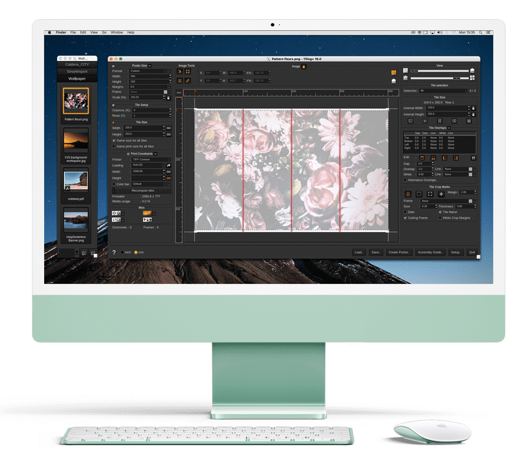 Tiling on CalderaRIP software