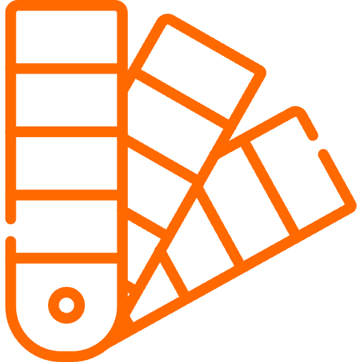 An icon representing true-to-brand colors in Caldera Direct-to-Film