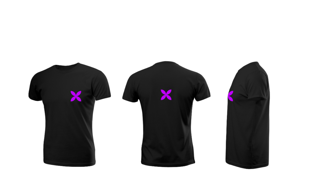 T-shirt with symmetrical design - DTF printing