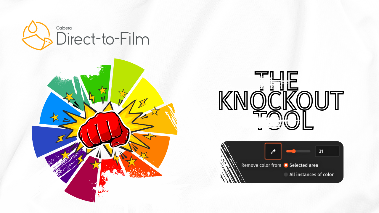 Banner for knockout tool article. It shows the knockout tool and disappearing colors.