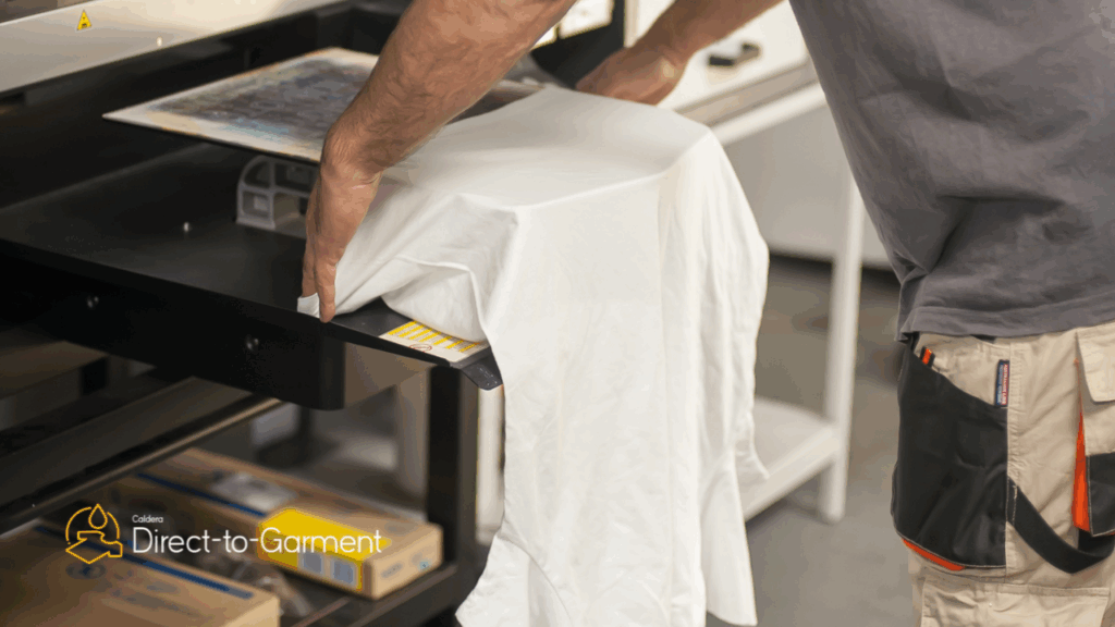Garment loading in DTG printing